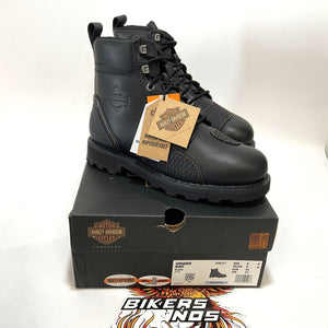 NEW Harley SZ9 Mens Shrader 6-Inch Black Waterproof Motorcycle Boots D96311-9