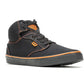 NEW Harley Men's Size 8.5 Wrenford Black/Orange 3.5-Inch Sneakers D93898-8.5