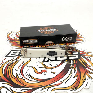 NEW Genuine Harley Case XX Russlock White Stainless Pocket Knife 52249