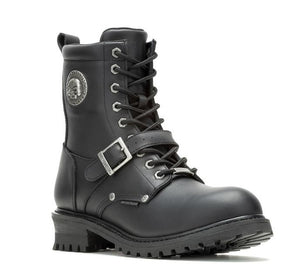 NEW Harley SZ 8.5 Mens Faded Glory Skull Waterproof Motorcycle Boots D96299-8.5