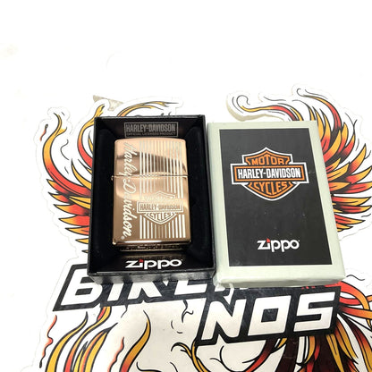 NEW Genuine Harley-Davidson Zippo Lighter Rose Gold Design 48992A