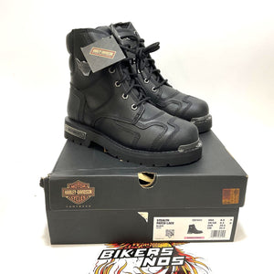 NEW Harley SZ 8.5 Womens Stealth 5.25" Lace-Up Motorcycle Boots Black D81641-8.5