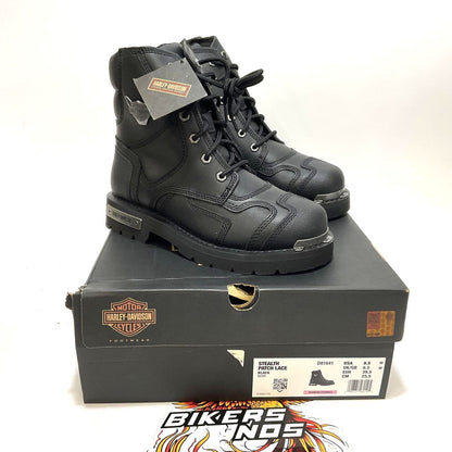 NEW Harley SZ 8.5 Womens Stealth 5.25" Lace-Up Motorcycle Boots Black D81641-8.5