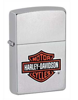 NEW Genuine Harley Zippo Lighter Classic Chrome Bar Shield Logo 200HD.H252