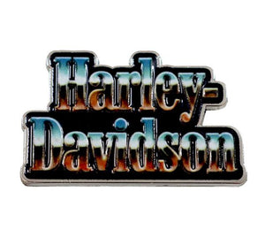 NEW Genuine Harley 1-1/2" Shiny & New H-D Text Metal Pin Silver 682608017002