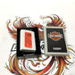 NEW Genuine Harley Zippo Lighter Matt White Bar & Shield Stars & Stripes 49841