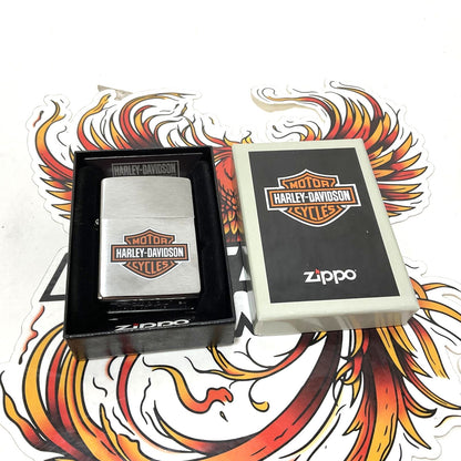 NEW Genuine Harley Zippo Lighter Classic Chrome Bar Shield Logo 200HD.H252