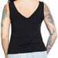 NEW Genuine Harley SZ XL Womens Embellished V-Neck Tank Top Black HT4821BLK-XL