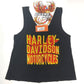 NEW Genuine Harley SZ XL Womens Embellished V-Neck Tank Top Black HT4821BLK-XL