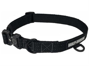 NEW Genuine Harley L/XL  Nylon H-D Rubber Adjustable Dog Collar Black MPC001/08L