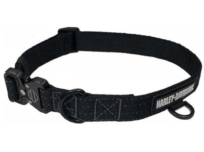 NEW Genuine Harley L/XL  Nylon H-D Rubber Adjustable Dog Collar Black MPC001/08L