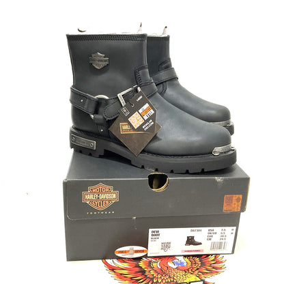 NEW Harley Womens Size 7.5 Devi 5.5-Inch Black Motorcycle Boots D87304-7.5