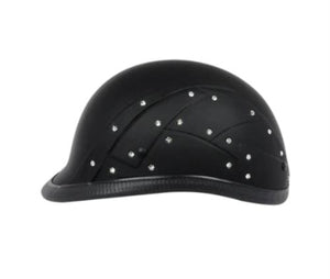 NEW BADASS XL Diamonds in the Ruff Smallest DOT Certified Helmet BA-DITR-XL