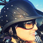 NEW BADASS Large Diamonds in the Ruff Smallest DOT Certified Helmet BA-DITR-LG