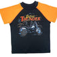 NEW Harley-Davidson Boys 4/5T Thunder Short Sleeve Shirt Black/Orange 071526