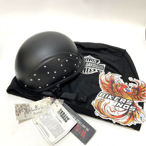 NEW BADASS XL Diamonds in the Ruff Smallest DOT Certified Helmet BA-DITR-XL