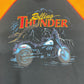 NEW Harley Kids Boys 4/5 Thunder Short Sleeve Shirt Black/Orange- 4/5 1081526