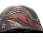 BADASS 3X Scars & Stripes Smallest DOT Certified Motorcycle Helmet BA-S&S-3X