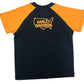 NEW Harley Kids Boys 6/7 Thunder Short Sleeve Shirt  Black Orange 6/7 1081526