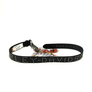 Harley Woman's Large Heat Embossed Logo Genuine Leather Belt Black BMW014/08L