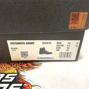 NEW Harley Mens SZ 13 Vntgmoto 5.75" Black Fashion Boots D93870-13