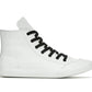 NEW Harley Mens Size 10.5 Nathan High-Top White Leather Sneakers D93901-10.5