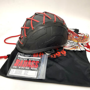 NEW BADASS SZ Small Fit 2B Tied Motorcycle Helmet Smallest DOT Cert BA-FIT-SM