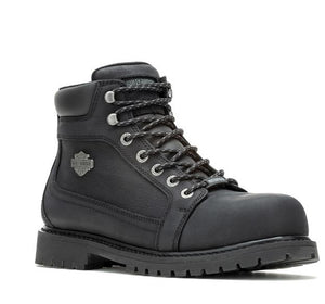 NEW Harley SZ 12 Men's Drewett 5.5-Inch Black Waterproof Safety Boots D93854-12