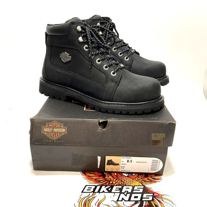 NEW Harley SZ 8.5 Mens Drewett 5.5-Inch Black Waterproof Safety Boots D93854-8.5
