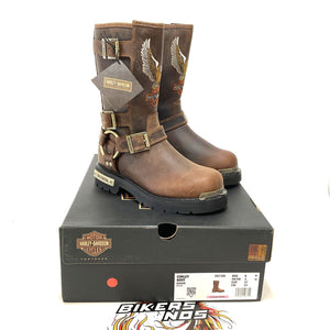 NEW Harley Womens Size 6 Corley 10-Inch Motorcycle Boots Brown D87306-6