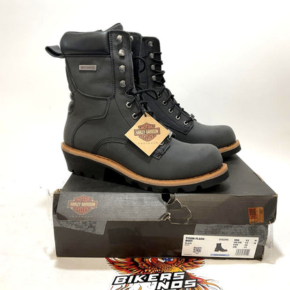 NEW Harley Mens SZ 13 Tyson Flash 7.5-Inch Motorcycle Black Boots D96295-13