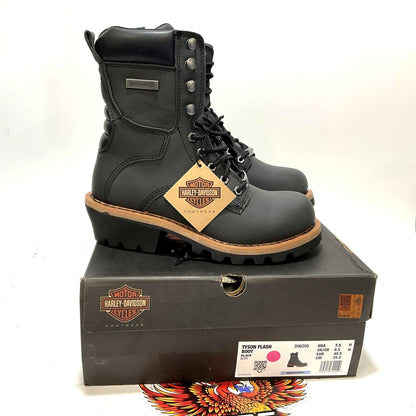 NEW Harley-Davidson Mens SZ 7.5 Tyson Flash 7.5-Inch Motorcycle Boots D96295-7.5