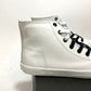 NEW Harley Mens Size 10 Nathan High-Top White Leather Sneakers D93901-10
