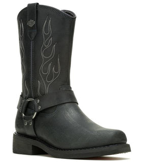 NEW Harley Mens Size 13 Hustin West 11-Inch Black Motorcycle Boots D93865-13