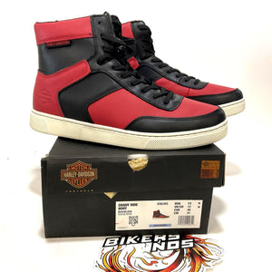 NEW Harley Mens Size 13 Grady 5.25-Inch Red/Black Riding Sneaker Boots D96305-13