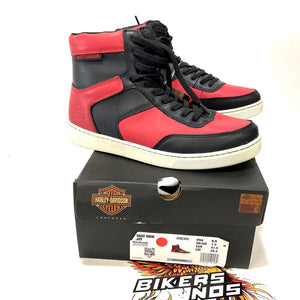 NEW Harley Mens Size 8.5 Grady 5.25" Red/Black Riding Sneaker Boots D96305-8.5