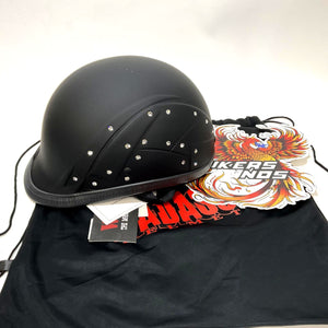 NEW BADASS XL Diamonds in the Ruff Smallest DOT Certified Helmet BA-DITR-XL