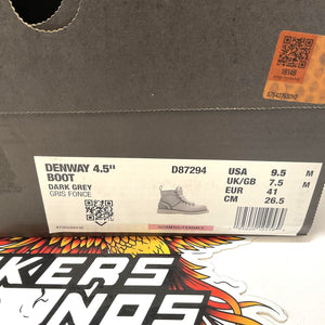 NEW Harley Womens Size 9.5 Denway 4.5-Inch Dark Grey Motorcycle Boots D87294-9.5