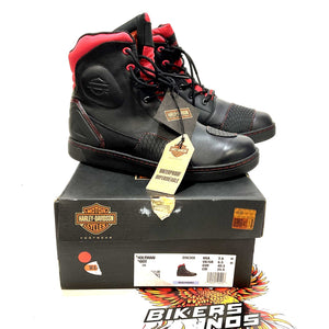 NEW Harley Mens Size 7.5 Holtman Black 6" Waterproof Motorcycle Boots D96308-7.5