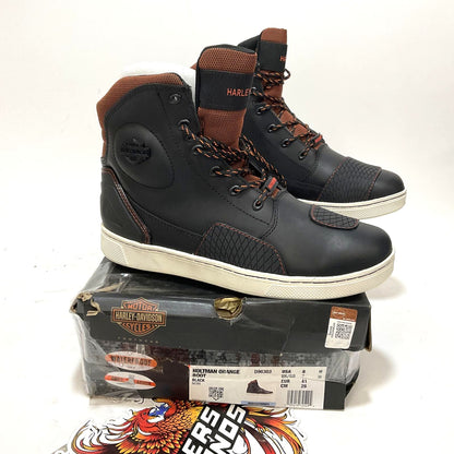 NEW Harley Mens Size 8  6" WP Leather Motorcycle Sneaker Boots D96303-8