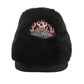 NEW Harley Womens Size 8 Barela Flame Logo Fur House Slippers D84801-8