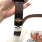 NEW Harley Mens 44" Tooled Flames HD Logo Genuine Leather Belt Brown BMM031/0144