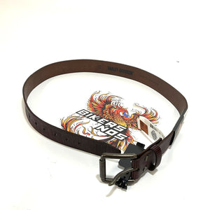 NEW Harley Mens 36" Belt Laser H-D Logo Genuine Leather Belt Brown BMM026/0236