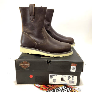 NEW Harley Mens Size 8.5  Aldredge 8-Inch Brown Casual Biker Boots D10008-8.5