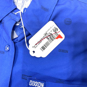 NEW Genuine Dixxon Harley Women's Medium Executive Party Shirt Blue PS-EXECB-WMD