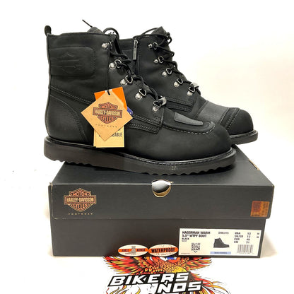 NEW Harley Mens Size 13 Hagerman Warm 5.5-Inch Black Waterproof Boots D96315-13