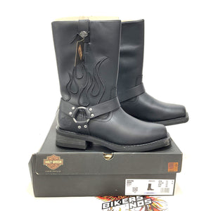 Harley-Davidson Men's Size 11 Hustin Black Motorcycle Harness Boots D96310-11