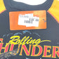 NEW Harley-Davidson Boys 8/10 Thunder Short Sleeve Shirt Black/Orange 1091526