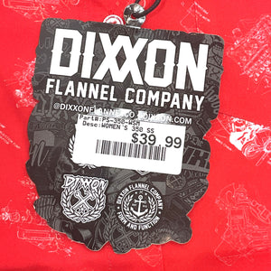 NEW Womens Small Dixxon 350 Party Short Sleeve Red PS-350-WSM