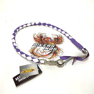 UNIK Purple/Whit Biker Get Back Whip 36" 2053.56